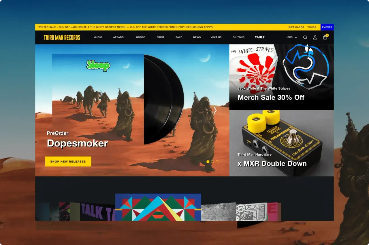 Third Man Records — Music & Entertainment website project